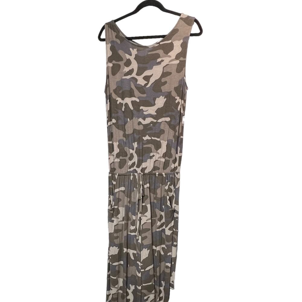ZENANA   Super Soft Jersey Knit  Camo Jumpsuit   L  Casual  Loungewear